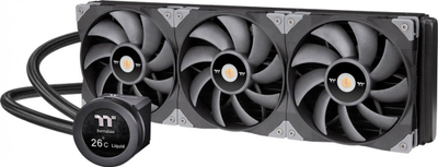Ftohës uji për CPU Thermaltake Toughliquid Ultra 420, radiator 420 mm, ekran LCD 2.1", i zi
