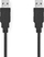 Kabllo USB Nedis USB 2.0 USB A me USB A, 1m, 480 Mbps, e zezë