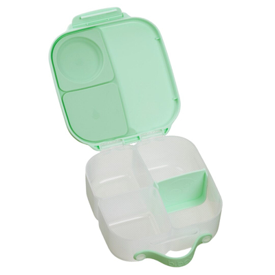 Kuti ushqimi b.box Mini Snack Box, 2 ndarje, me dorezë, blu e errët