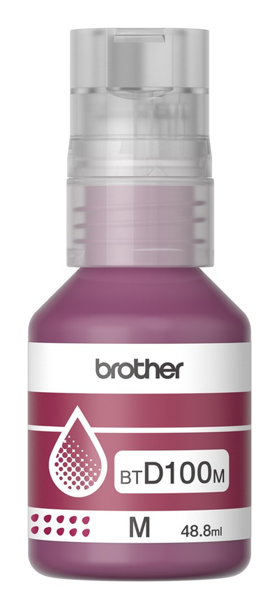 Bojë printeri Brother BTD100M, rimbushëse, magenta, 48.8 ml