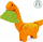 Set hekurudhor Brio Railway Dino Basic Set, dru, temë dinosaurë, multingjyrësh