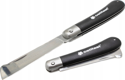 Thikë palosëse për shartim Cellfast Folding Garden Knife Budding, çelik 3Cr13, dorezë ergonomike, blu
