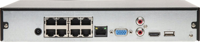 Video‑regjistrues rrjeti Dahua WizSense NVR, 8 kanale, 8 porta PoE+, i zi