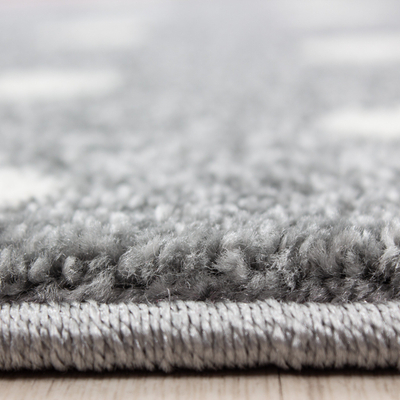 Tapet për kalamaj Ayyildiz Carpets Kids 590, lesh i shkurtër 12 mm, me njëbrirësh, rozë e gri