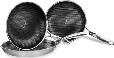 Tigan ORION COOKCELL, 28 cm, çelik inoks, me sipërfaqe që s'ngjit