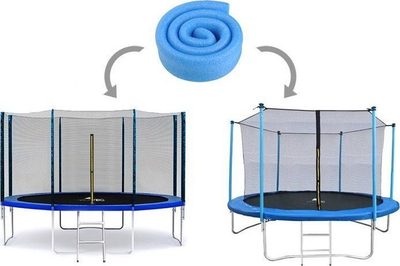 Mbulesë sigurie për shtylla trampoline 90 cm, diametër 3.5 cm, blu