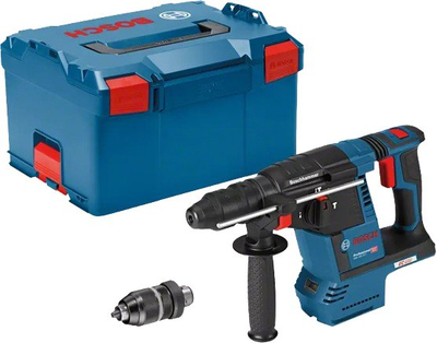 Çekiç-sharrë me bateri Bosch GBH 18V-26 F Professional, 18V, pa bateri dhe karikues, blu e zezë