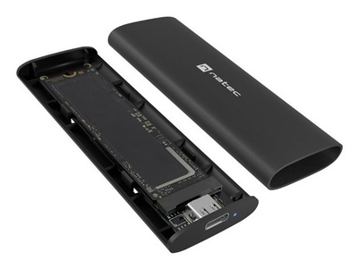 Kuti eksterne për SSD M.2 NVMe Natec RHINO, USB 3.1 Gen 2, e zezë