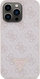 Mbulesë telefoni Guess Crossbody 4G Metal Logo GUHCP13LP4TDSCPP, për iPhone 13 13 Pro, kapak i fortë me rrip, rozë