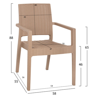 Kolltuk Kaganu 58x55x88Hcm (HM5134.03)