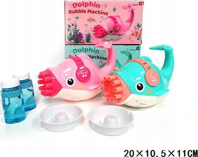 Lodër makinë flluskash Dinosaur Bubble Gun CJ24, me lëng flluskash, për kalamaj 3+