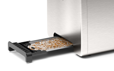 Toaster Bosch TAT3P420, 2 feta, inox, gri