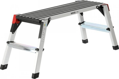 Преклопна работна платформа Yato YT-30600, алуминиум, капацитет 150kg, сребрена
