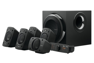 Altoparlantë Logitech Z906, sistem 5.1, 500W, të zinj