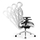 Karrige zyre Diablo Chairs V-Commander, ergonomike, rrjetë, bardh e zi