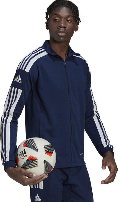 Bluzë trajnimi Adidas Squadra 21 M HC6279, poliester, teknologji Aeroready, blu navy