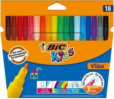 Lapsa ngjyros Visa Kids 1.6mm, set me 18 copë, shumëngjyrësh