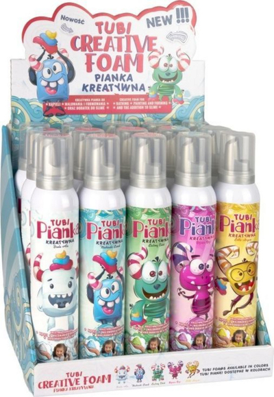 Пена за бањање за деца Tuban Tubi, 200ml, ја менува бојата во зелена