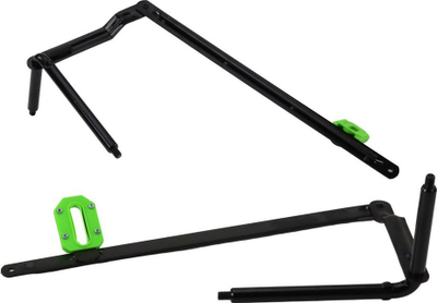 Rrip strap on Pipedream Body Dock, rripa shpatullash të rregullueshëm 61-137 cm, silikon, i zi