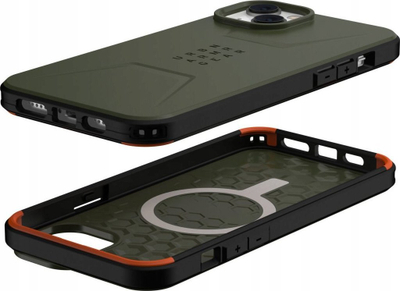 Mbulesë telefoni UAG Civilian MagSafe për iPhone 14 Plus, e fortë ndaj rënieve, transparente
