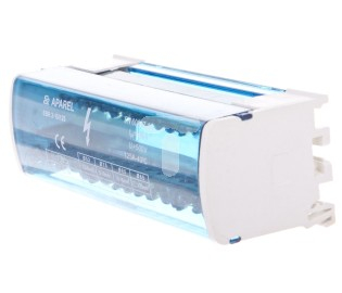 Bllok shpërndarës Ergom EBR 2-15/125, 2 pole, 125A, blu