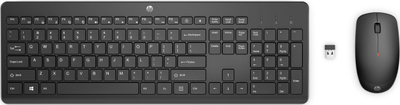 Set tastierë dhe mi pa kabllo HP SWE, wireless, ergonomik, i zi