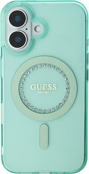 Mbulesë telefoni Guess GUHMP16XPFTDTEN, për iPhone 16 Pro Max 6.9", MagSafe, jeshile