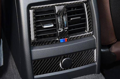 Veshje karboni për grykat e pasme të ajrit MTuning BMW F30 F34, ABS, efekt karboni, e zezë