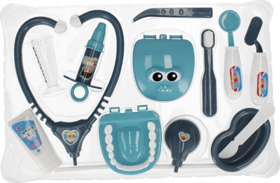 Set lodër dentisti Mega Creative 524541 me gjëra shoqëruese, për kalama 3+, ngjyrë blu
