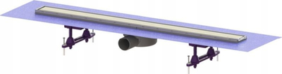 Kanal kullimi dushi Kessel Linearis Compact, 85cm, çelik inox, ngjyrë inoksi