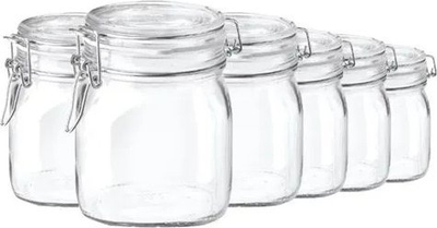 Kavanoz hermetik Bormioli Fido, qelq, 0.75L, transparent