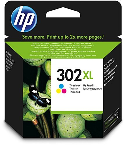 Патрон за мастило HP 302XL F6U67AE, три бои, голем капацитет