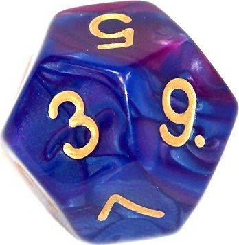 Set zare RPG Rebel, 7 copa, dyngjyrëshe blu e errët vjollcë