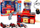 Set lodrash Leantoys Fire Brigade, 6 automjete zjarrfikëse, e kuqe