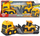 Lodër kamion Dickie Toys Volvo Truck, me rimorkio dhe mjet ndërtimi, me drita dhe zë