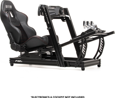 Кокпит за симулација Next Level Racing F-GT Elite Lite, преден и страничен монтажен систем, алуминиум