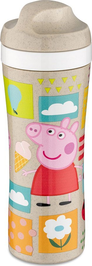 Shishe uji Koziol Oase Peppa Pig, 425 ml, plastike bio, shumëngjyrëshe