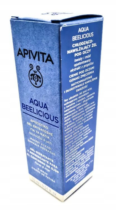 Xhel për sy Apivita Aqua Beelicious, hidratues, freskues, 15ml