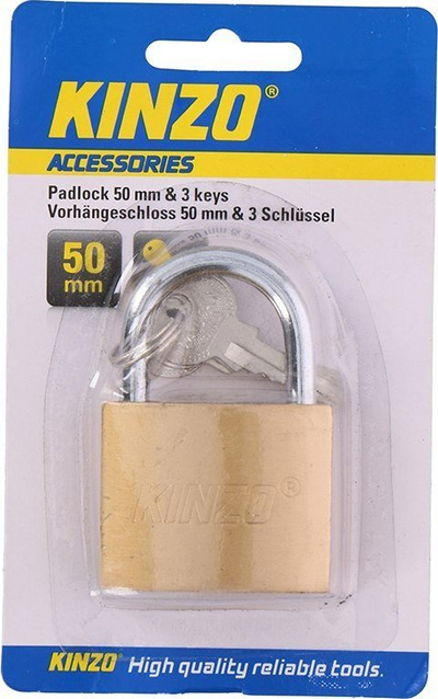Dry metalik Kinzo, 50mm, 3 çelsa, ngjyrë bronzi