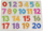 Puzzle me numra për fëmijë Lelin, 21 copë