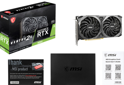 Kartelë grafike MSI GeForce RTX 3060 Ventus 2X OC 12GB GDDR6