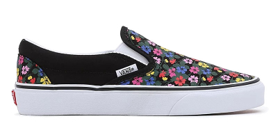 Atlete për femra Vans Classic Slip-Ons, të zeza/shumëngjyrëshe