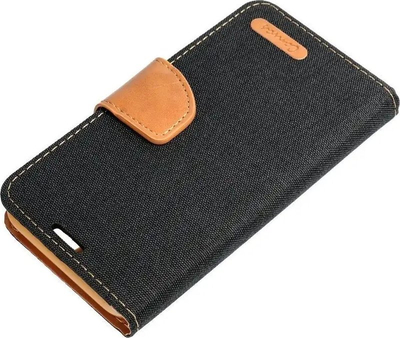 Këllëf libri CANVAS Book për iPhone 14 Plus, 6.7", me qëndrim, i zi