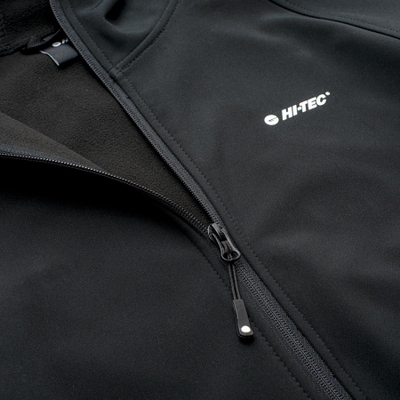 Xhaketë softshell për burra Hi-Tec Narbis M, membranë 8000, me kapuç, e zezë