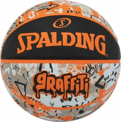 Top basketbolli Spalding Graffiti Ball, numri 7, gomë natyrale, shumëngjyrësh