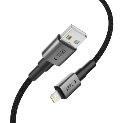 Кабел за полнење Tech-Protect Ultraboost DNA Lightning, USB-A, 25cm, 12W 2.4A, темно сива