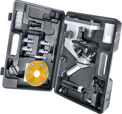 Mикроскоп Bresser Biolux CEA USB, 40 1024x, едукативен сет