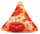 Lodër për qen pizza prej pelushi, 16 cm, shumëngjyrëshe