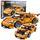Сет градежни тули Morkmodel Technol GT Racing 1:14, 1268 делови, портокалова