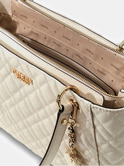 Çantë shpinë Guess Isemay Quilted Shopper, e zezë